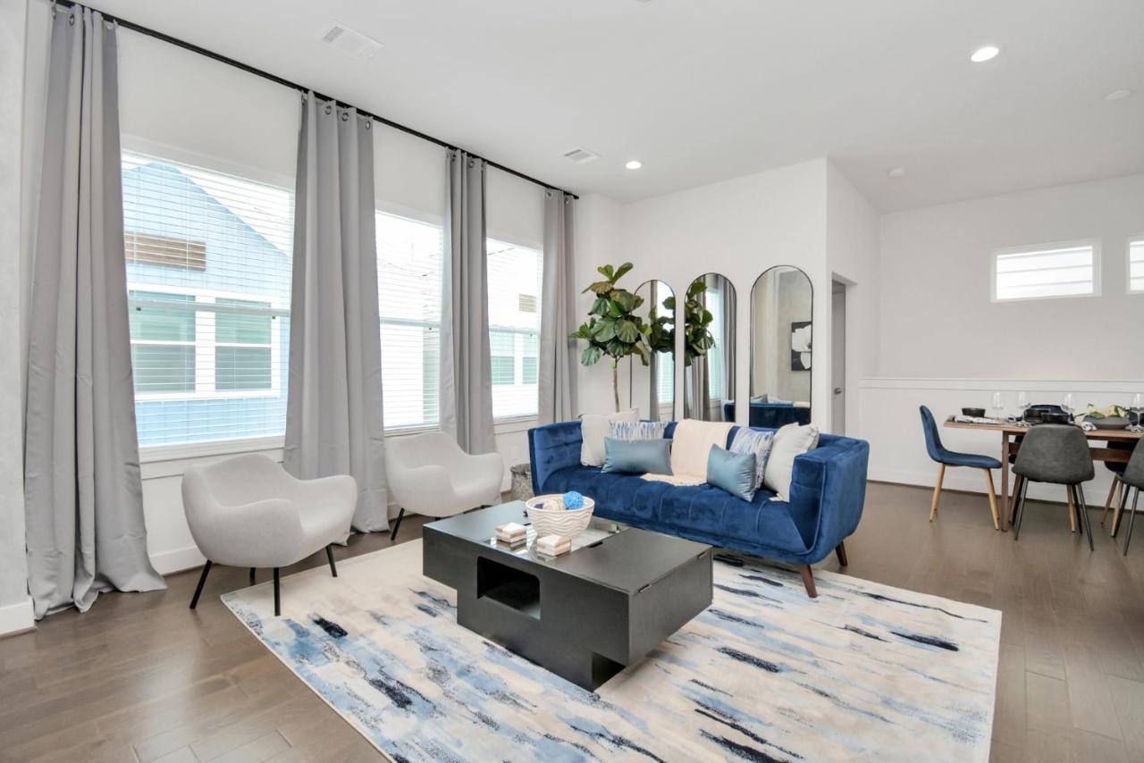 Emerald Palace - New, Modern 3Br Townhome Close To Downtown, Nrg, Med Ctr ฮูสตัน ภายนอก รูปภาพ